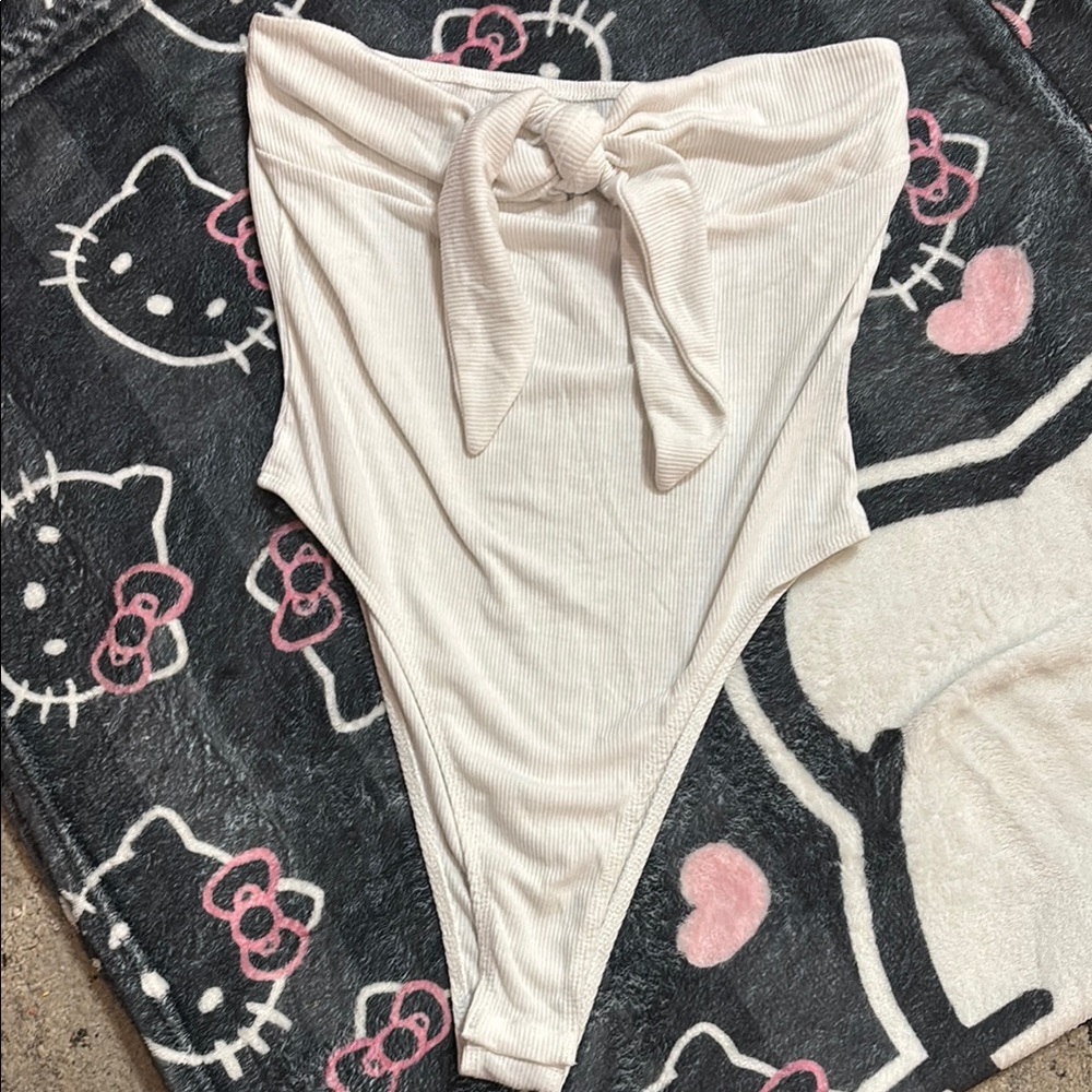 High-Waisted Ribbed Swimsuit Bottom